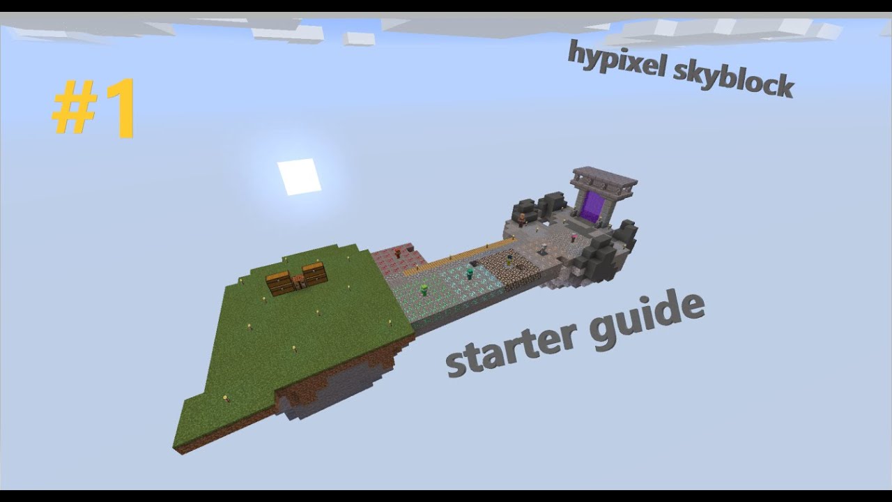 starting guide for beginners (HYPIXEL SKYBLOCK) #1 - YouTube