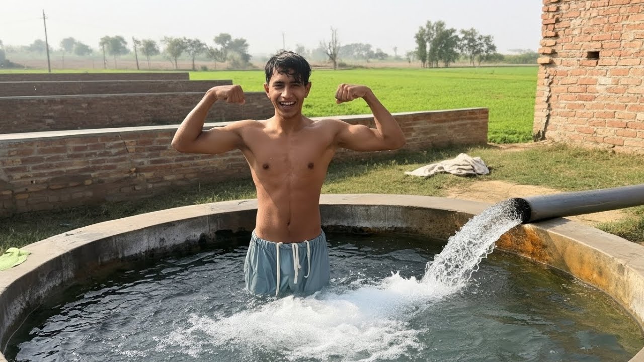 Village Tubewell Adventure 💦🌾 | Desi Swimming Pool Fun with Friends | Legends Cherry