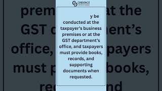 GST Audit Preparedness Prevents Disputes GST #GSTAudit #CGSTAct #TaxCompliance #GSTUpdates