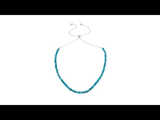 Jay King Turquoise Bead Adjustable 241/2 Necklace 