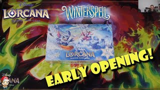 EARLY Winterspell Disney Lorcana Booster Box Opening! HUGE New Set! I'm Happy! (Disney Lorcana News)