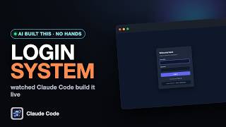 Claude Code Built a Login System By Itself (No Hands) screenshot 4