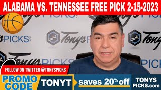 Alabama Vs. Tennessee 2152023 Free College Basketball Picks And Previews On Ncaab Betting Tips