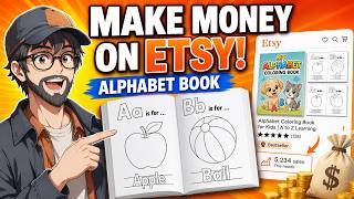 This Etsy Alphabet Coloring Book Sells Every Day! (Make It with Kittl)