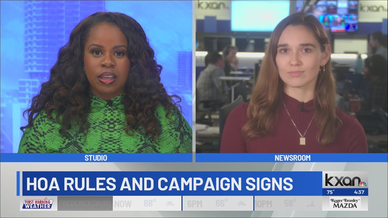 Can Texas HOAs, apartment complexes restrict political signs?