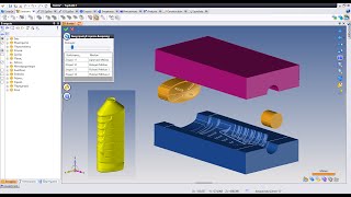 TopSolid7 - Split a bottle for molding
