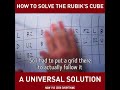 How to solve Rubik's cube | A universal solution