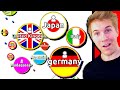 Invading Agario with only countries to recreate world history