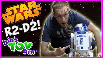R2-D2 Interactive Robotic Droid Star Wars The Force Awakens Toy Review! | Bin