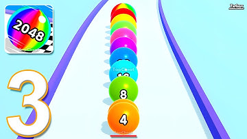 Ball Run 2048 - Gameplay Walkthrough Part 3 - New 2025 Update Level 1-12 (Android, iOS)
