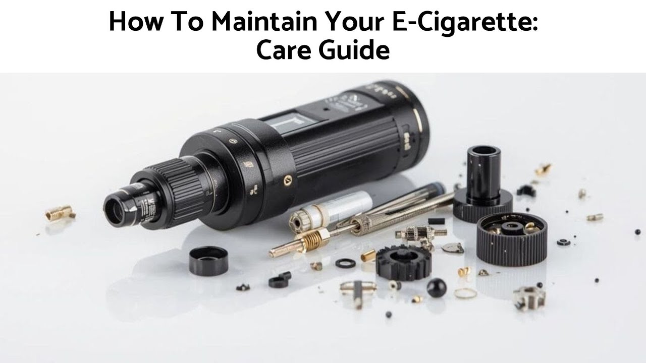 How To Maintain Your E-Cigarette: Care Guide