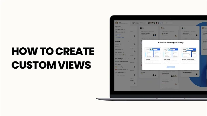 Creating Custom Views  | Web, Windows, Mac | Any.do Workspace