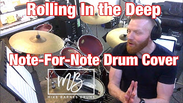 How To Play "Rolling In The Deep" By Adele On Drums: Note for Note Drum Cover