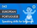 Learn European Portuguese (Portugal) - basic drill for beginners (eu, tu)