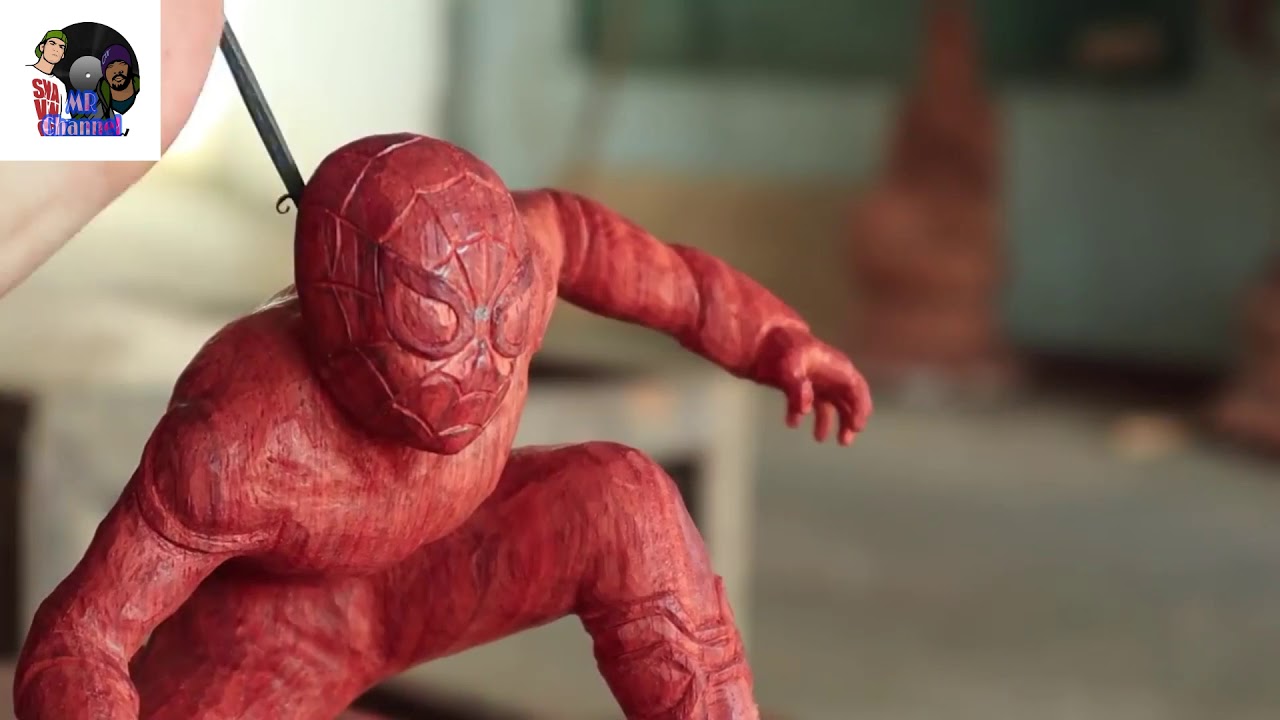 Viral Ukiran  Spiderman dari  kayu  begini proses YouTube
