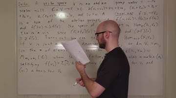 Representation Lecture 1.1: Vector Spaces