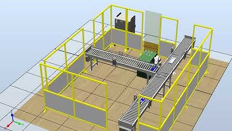 Skateboard assembly simulation with RobotStudio