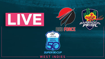 🔴 LIVE Trinidad and Tobago Red Force v Barbados Pride | CG United Super50 2025