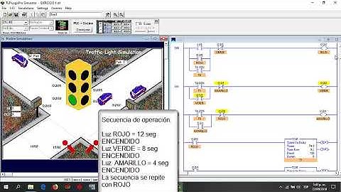 Traffic Control Applying Cascading TON Timers ejercicio 1.