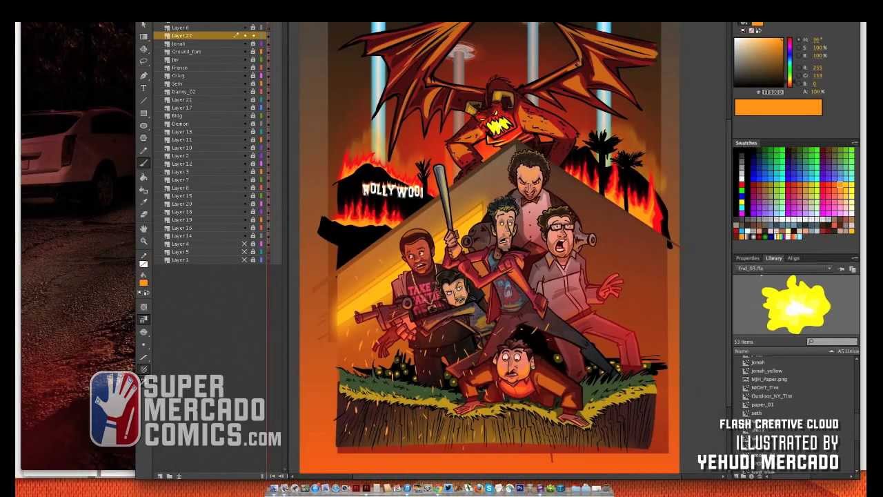 How I Draw In Adobe Flash Creative Cloud - YouTube