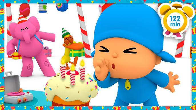 🍰 POCOYO em PORTUGUÊS do BRASIL - Fazendo um bolo de aniversário [124 min] DESENHOS  ANIMADOS 