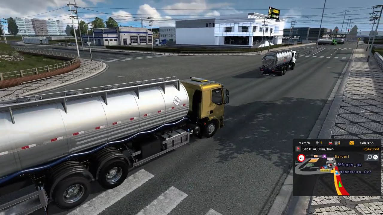 Volvo VM 330 NO TALUDO do MAPA RBR: Comboio BRUTAL com Amigos no ETS2!