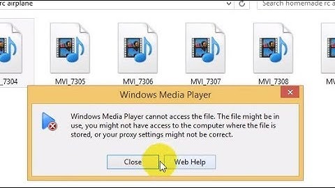 Windows Media Player cannot access the file (Video Playback Error, AU)