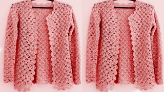 Super Easy Crochet Women Sweater Top Vest Pattern free | How to Crochet summer top only pattern