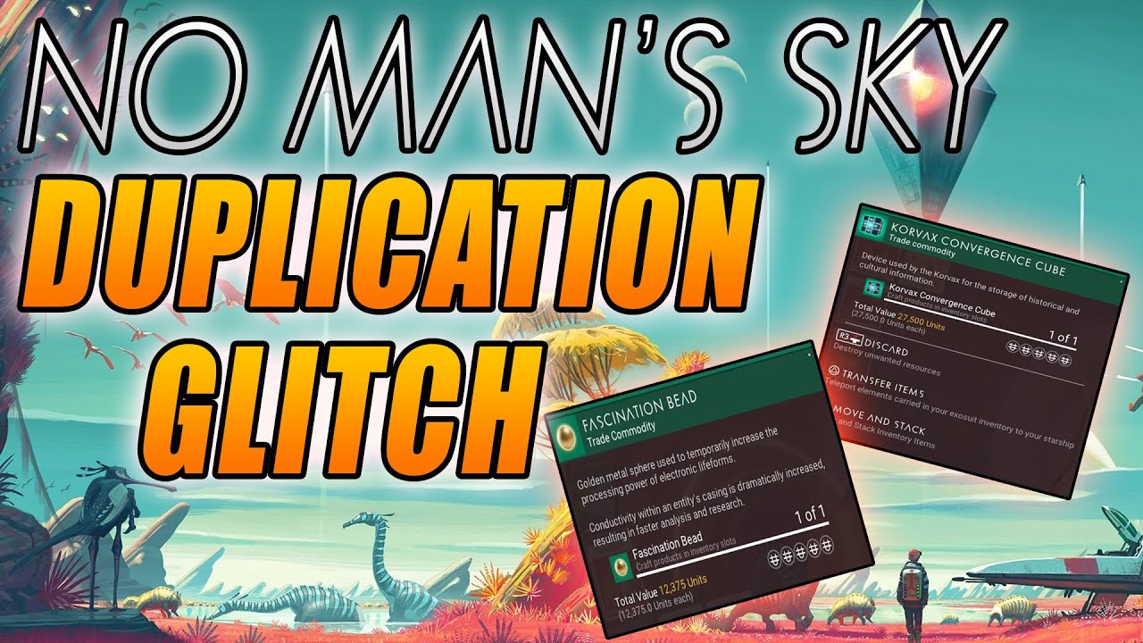 No Mans Sky Duplication Glitch Duplicate Rare Resources and Items