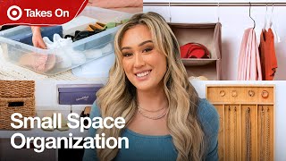 Live Big In A Small Space | Small Space Organization Hacks With LaurDIY | Target Takes On