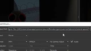 How to export videos in SFM.