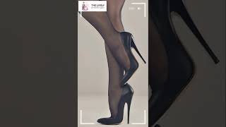 Celebrity stylish black heels with stockings 😍🔥#amazing #myhighheelsdesigns #shortsfeed #shoes #shorts Net Worth
