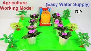agriculture working model (innovative ) inspire science project - diy | howtofunda | eco friendly
