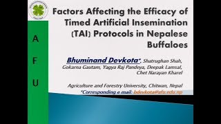 Factors Affecting the Efficacy of Timed Artificial Insemination Protocols in Nepalese Buffaloes
