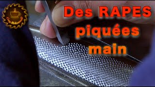 Fabrication des râpes piquées main (Les râpes Auriou, Forge de SaintJuéry)