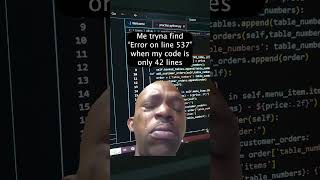 Trynna find the error on line 537 when your code has only 42 lines?!