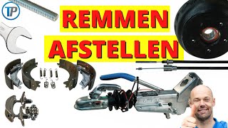 REMMEN AFSTELLEN AANHANGWAGEN, REMMEN AFSTELLEN AANHANGER, OPLOOPREM AFSTELLEN, REMMEN STELLEN, 2022