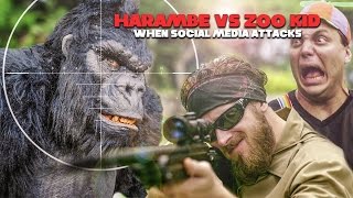 Harambe vs. Zoo Kid: When Social Media Attacks (parody)