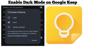 How to Enable Dark Mode on Google Keep app | Turn On Dark Mode on Google Keep Notes | Techno Logic