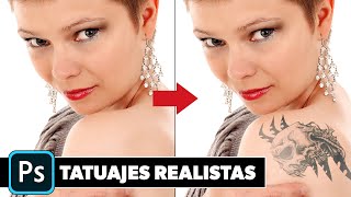 Cómo poner tatuajes realistas en muy pocos pasos con Photoshop ¡MUY FÁCIL! screenshot 2