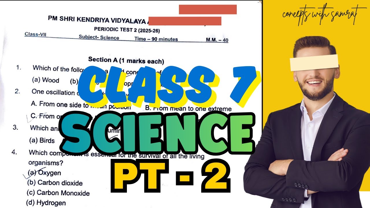 Class 7 SCIENCE Pt-2 Paper | 2026 |