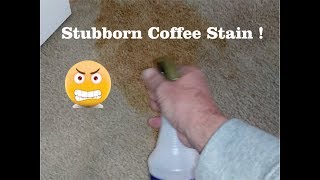 Stubborn coffee stain removal  Professional  Carpet cleaning tips