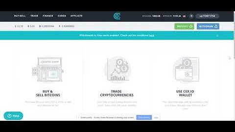 How to use cex.io to buy sell and send bitcoin