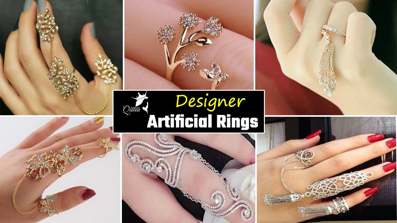 latest Most beautiful stylish artificial ring designs collection of 2021