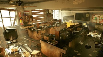 Abandoned Classroom Environment | Available for Unity & Unreal Engine | Game-Ready Assets