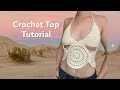 🌞Crochet Desert-Inspired Festival Top Tutorial 🌵