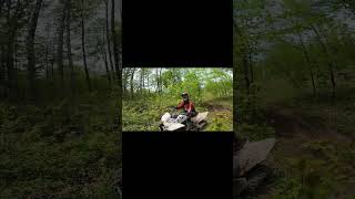 A little close. #dirtbike #fyp #stark #michigan #upnorth