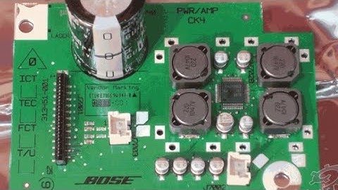 BOSE SOUNDDOCK AMPLIFIER BOARD  ANSWER VIDEO TO A VIEWER QUESTION + 1 FULL MUSIC TRACK