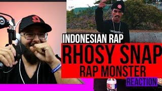 RHOSY SNAP - Rap Monster US Reaction - INDONESIAN RAP GOD?!