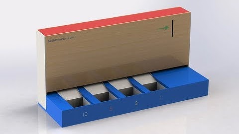 Solidworks motion study: Coin Sorter working animation